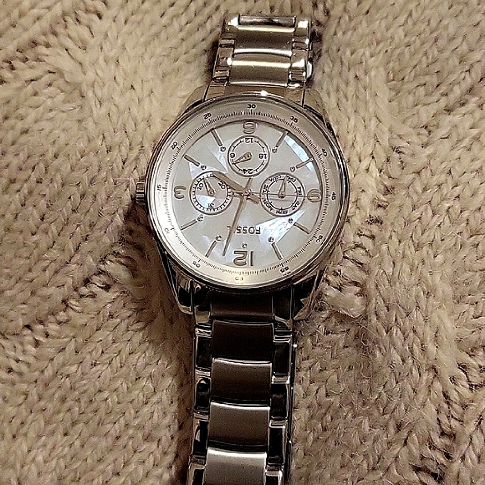 Fossil Mother of Pearl face